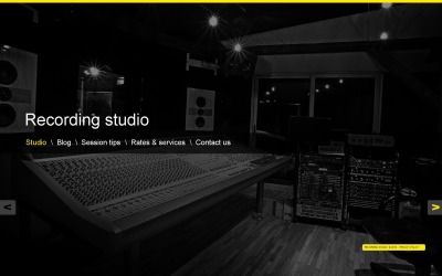 Бесплатный шаблон WordPress для студии звукозаписи