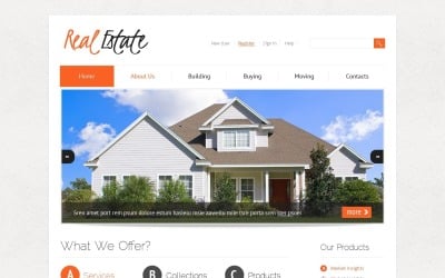 Diseño de WordPress de bienes raíces de moda gratis