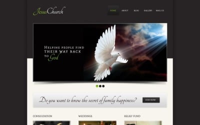 Diseño de WordPress religioso minimalista gratuito