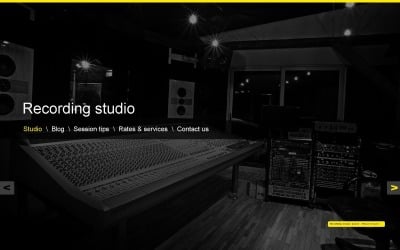music studio website template