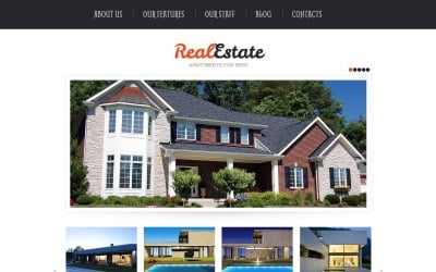 Free Stylish Real Estate Agency WordPress Theme