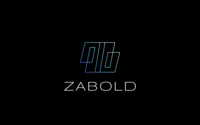 Logotipo de la tecnología futurista de la letra Z