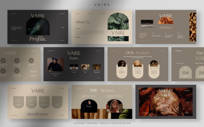 Vaire - Элегантная презентация профиля компании