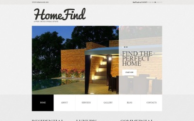 Zdarma kreativní realitní kancelář WordPress téma