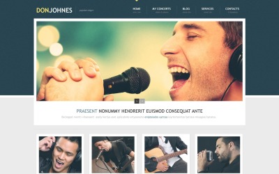Bezplatné téma reagující na zpěváka pro WordPress