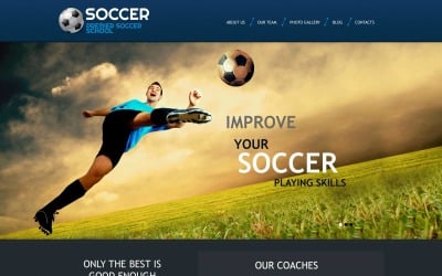 Conception réactive de football gratuite pour WordPress