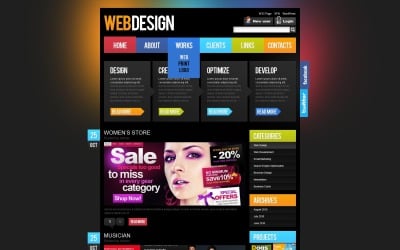 Free Eye-catchy Web Design WordPress Theme