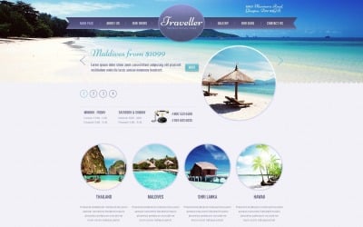 Free Light WordPress Theme for Travel Agency