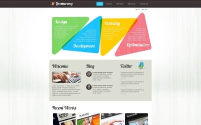 Free Web Design Template for WordPress