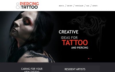 Free WordPress Theme for Tattoo Art Salon