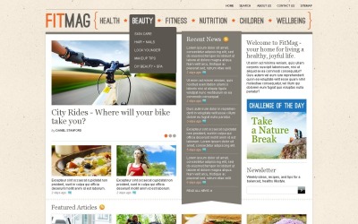 Ingyenes Bright Sports News WordPress téma