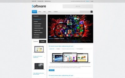 Ingyenes WordPress téma a Software Company számára