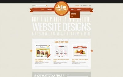 Kostenlose Light-Webdesign-Vorlage für WordPress