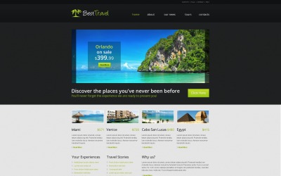 Kostenloses Trendy Reisebüro WordPress Theme