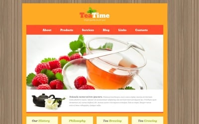 免费拟物化茶馆 WordPress 模板