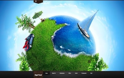 Modelo de WordPress responsivo gratuito para site de agência de viagens