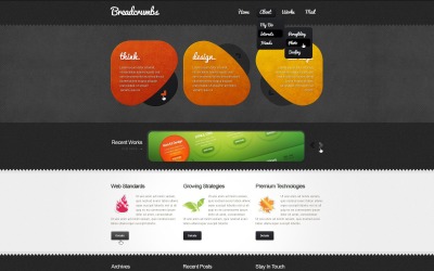Plantilla WordPress gratuita de diseño web de moda