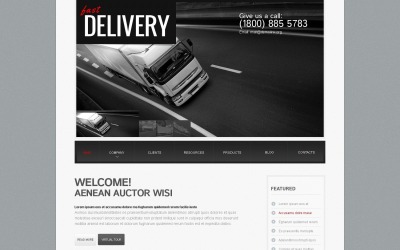 Tema gratuito de WordPress de transporte negro