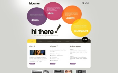Tema gratuito de WordPress para diseño web gris claro
