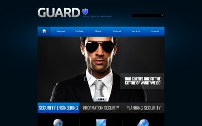 Tema WordPress de segurança elegante grátis