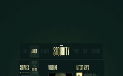Tema WordPress de segurança verde grátis