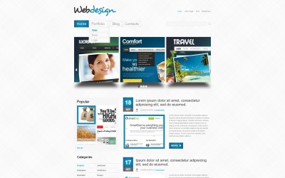 Tema WordPress gratuito para diseño web blanco