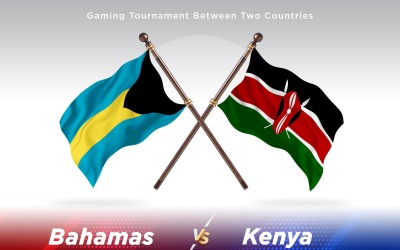 Bahamas contre Kenya deux drapeaux