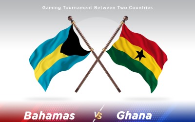 Bahamas kontra Ghana två flaggor