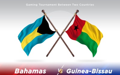 Bahamas kontra Guinea-Bissau två flaggor