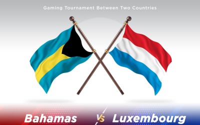 Bahamas kontra Luxemburg två flaggor
