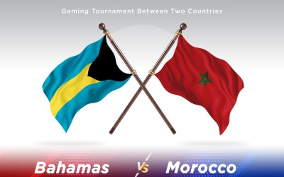Bahamas kontra marocko Två flaggor