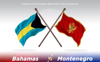 Bahamas versus Montenegro Two Flags