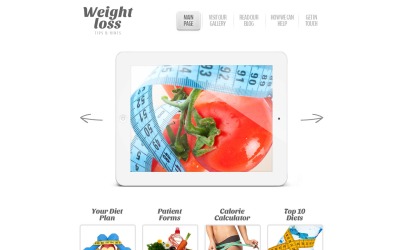 Gratis White Weight Loss Responsive WordPress Theme