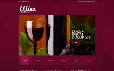 Plantilla de WordPress de vino gratis