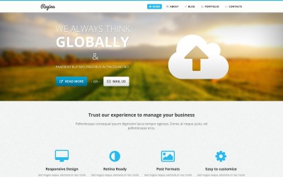 Tema WordPress gratuito para página de diseñador web - Regina