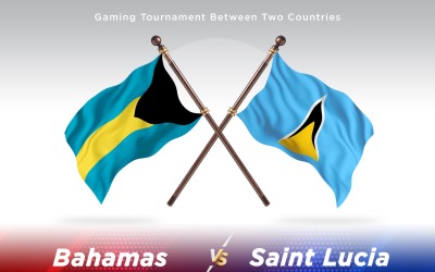 Bahamas kontra saint Lucia Two Flags
