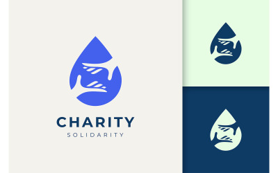 Logotipo de solidariedade ou caridade