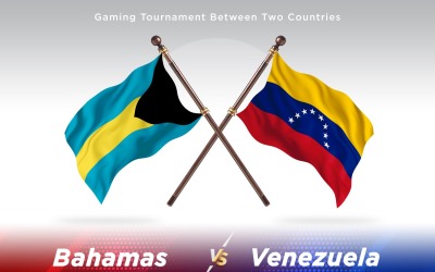 Bahamas contre Venezuela deux drapeaux
