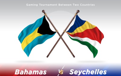 Bahamas kontra Seychellerna Två flaggor