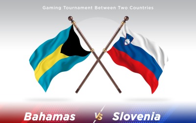 Bahamas kontra Slovenien Två flaggor