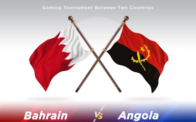 Bahrain kontra Angola två flaggor