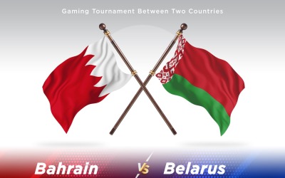 Bahreïn contre Biélorussie deux drapeaux