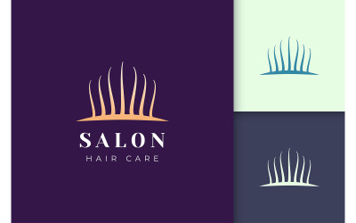 Modèle de logo de salon de luxe