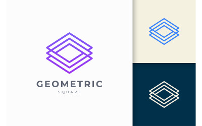 Software or techno logo template