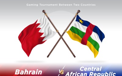 Bahrain kontra Centralafrikanska republiken Två flaggor