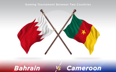 Bahrain kontra Kamerun två flaggor