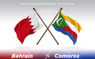 Bahrain kontra Komorerna Två flaggor