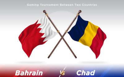 Bahrain kontra tchad Två flaggor