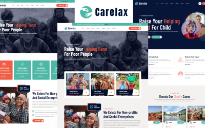 Carelax - Nonprofit és Jótékonysági Alapítvány HTML5 -sablonja