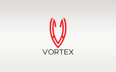 Szablon projektu Logo V Vortex
